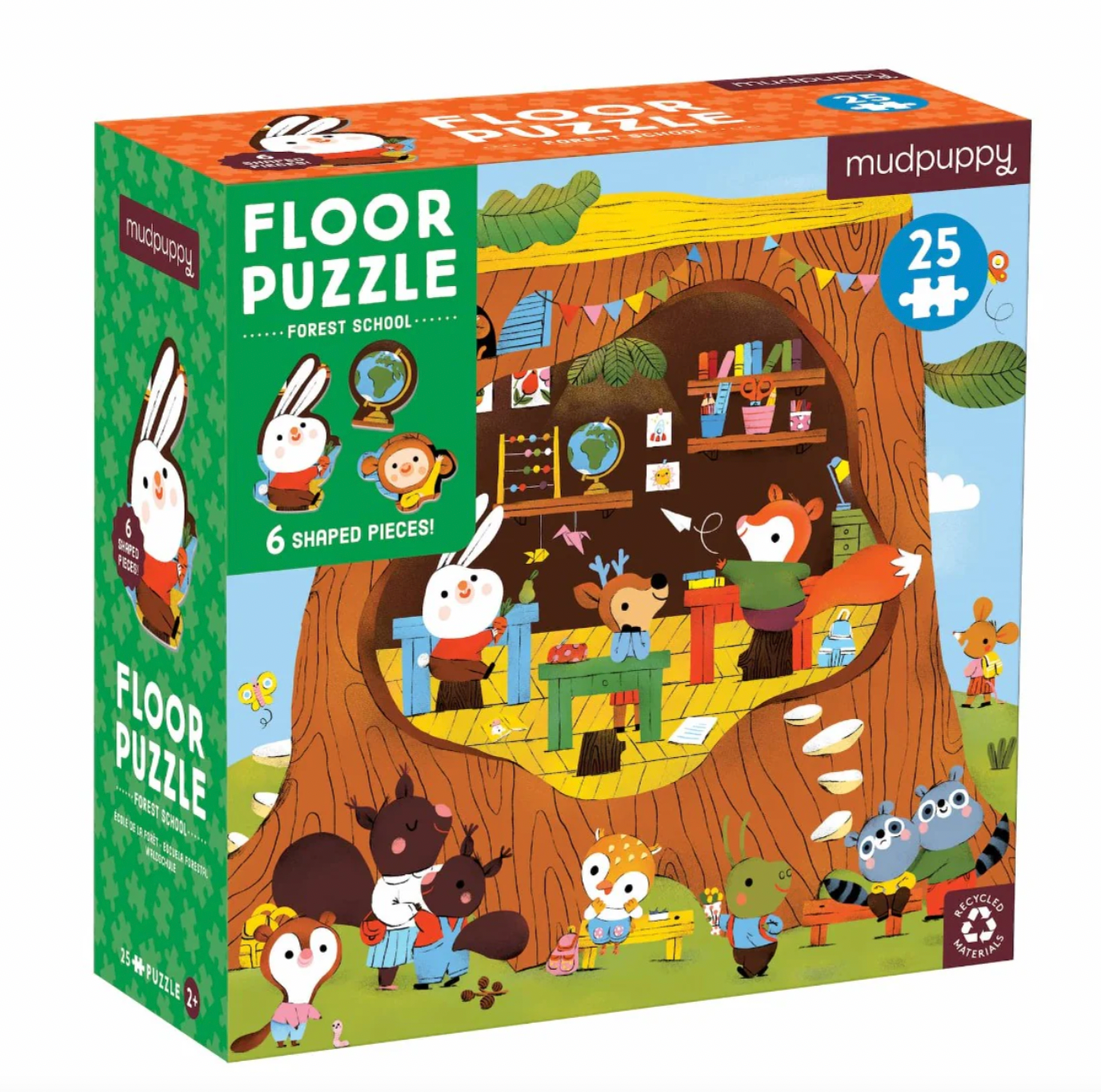 Forest School Floor Puzzle with Shaped Pieces - 25 piece