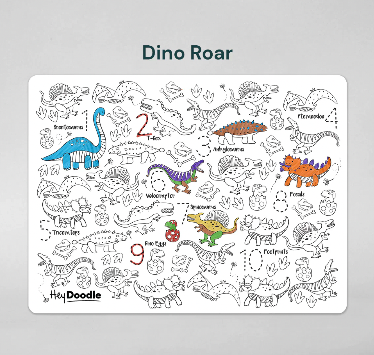 Hey Doodle Dino Roar Playmat Large