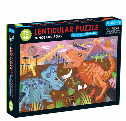 Lenticular Puzzle Dinosaurs Roar