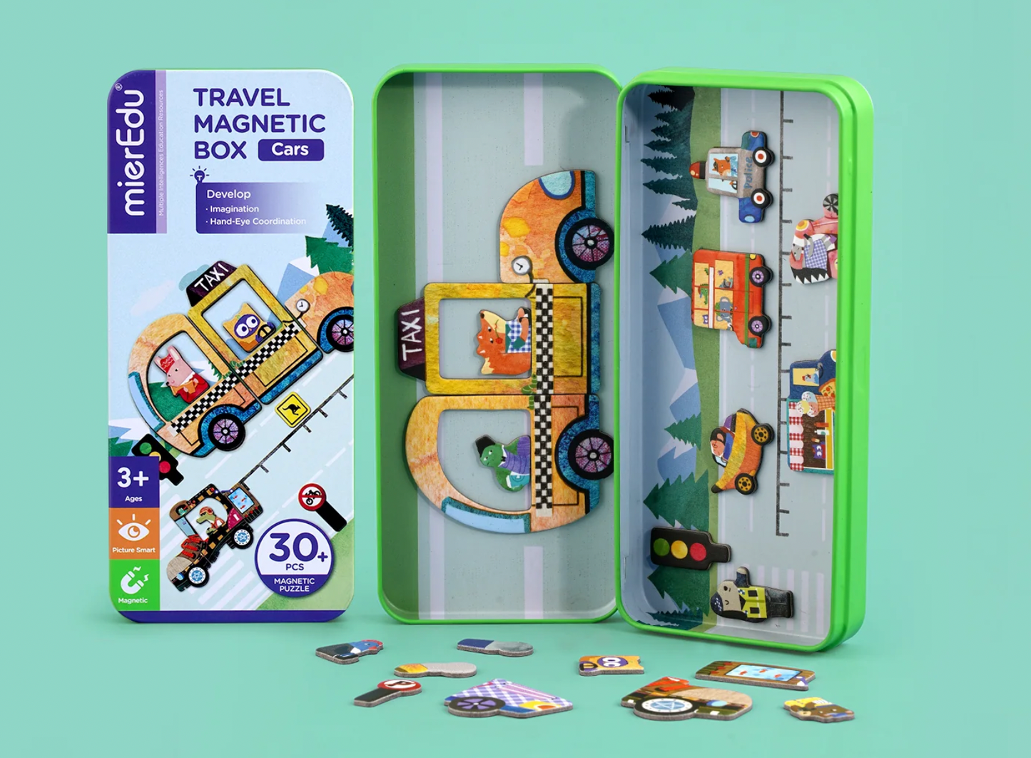 Magnetic Puzzle Box Cars