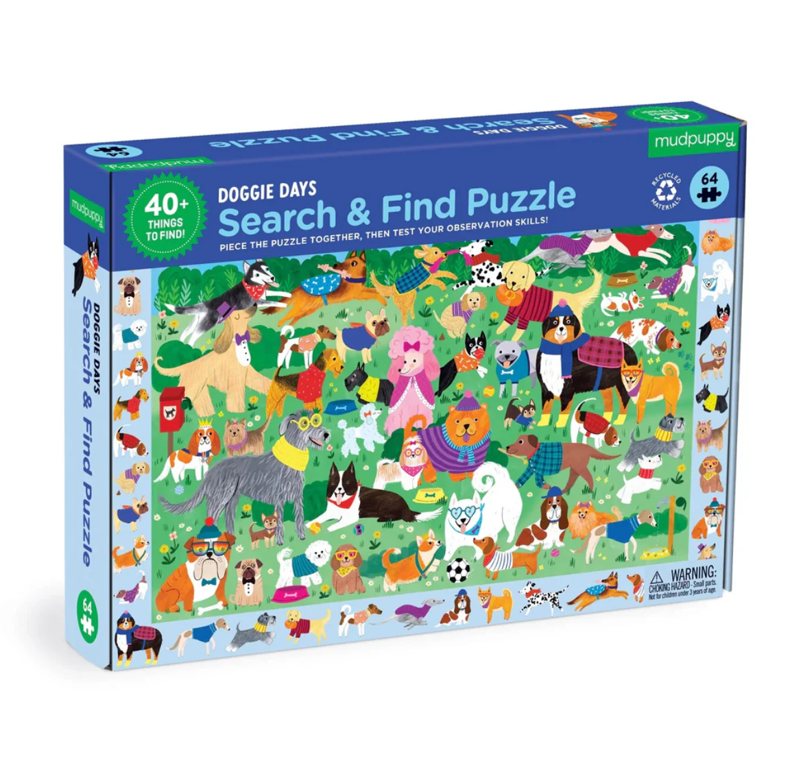 Search & Find 64 Piece Dog Park Puzzle