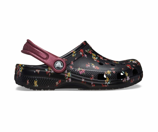 Crocs Classic Ditsy Floral Clog Kids Black/Multi