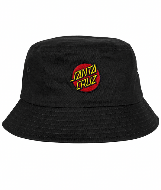 Santa Cruz Classic Dot Patch Bucket Hat Black