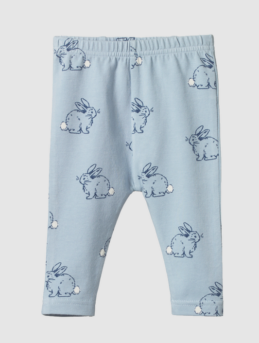 Nature Baby Leggings Cottage Bunny Print