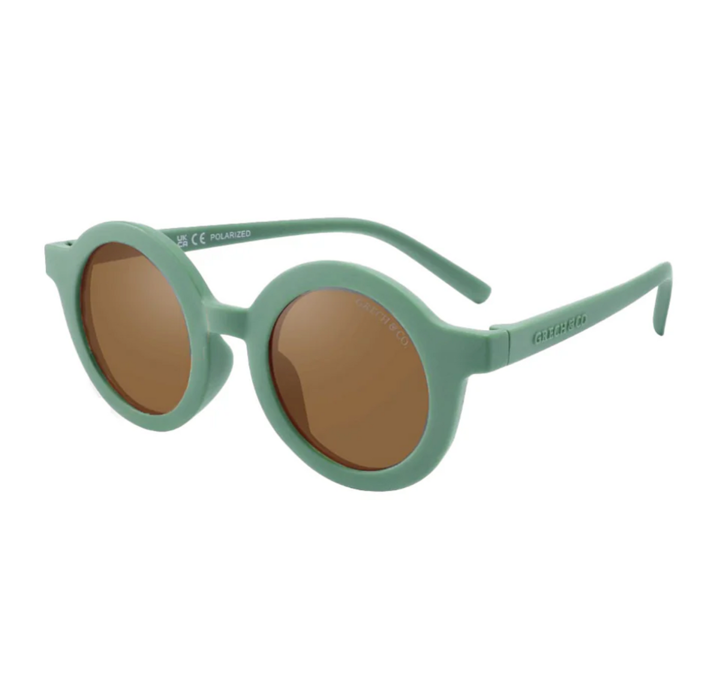 Grech & Co Original Round Sunglasses Fern