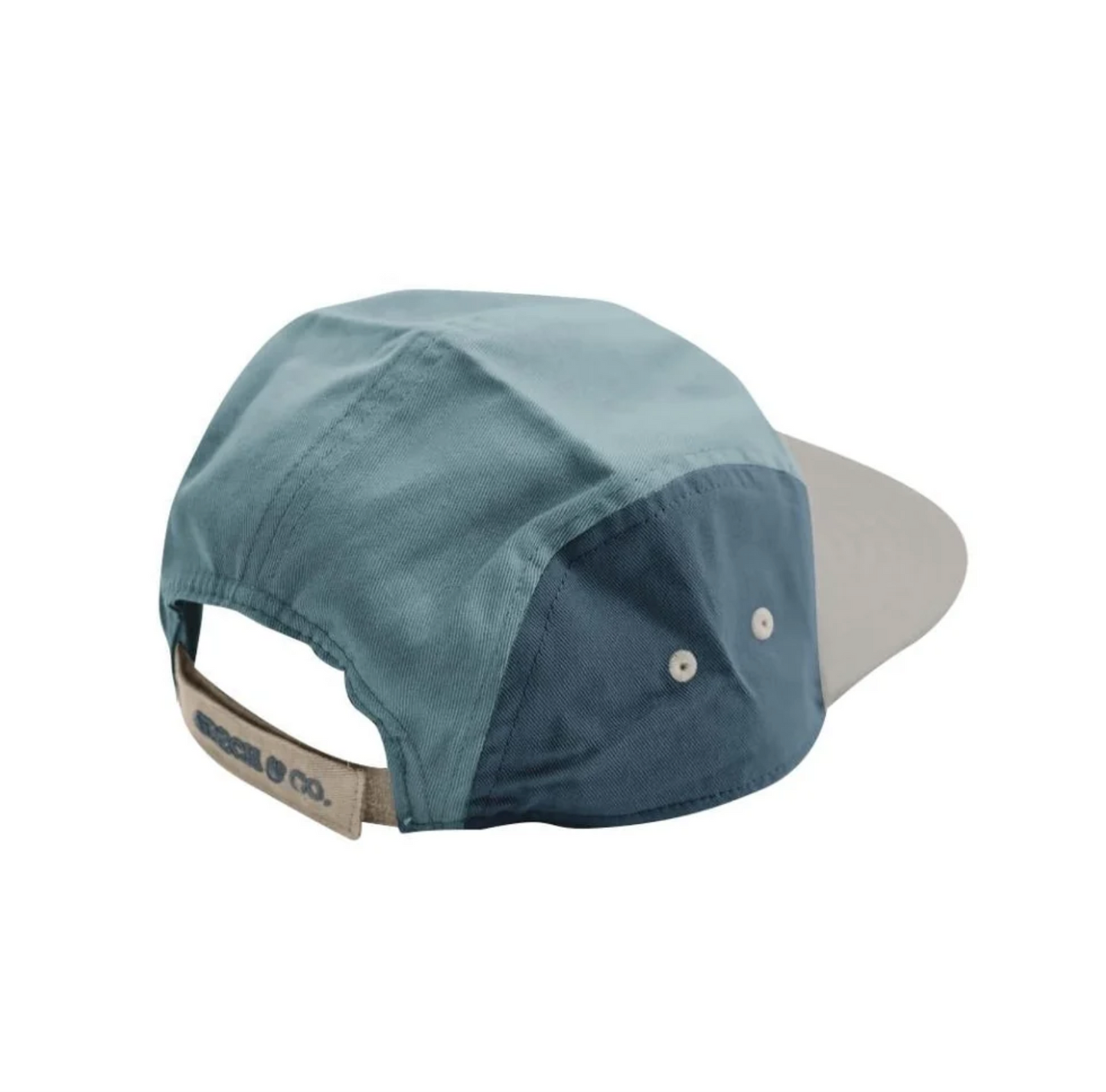 Grech & Co Anti UV 5 Panel Cap Sky Blue / Desert Teal