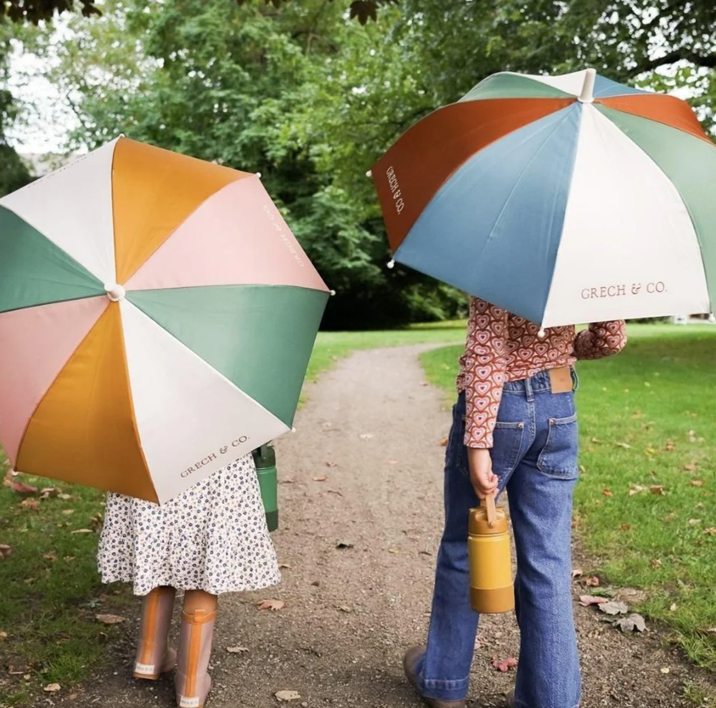 Grech & Co UV Protection Kids Umbrella Laguna + Tierra