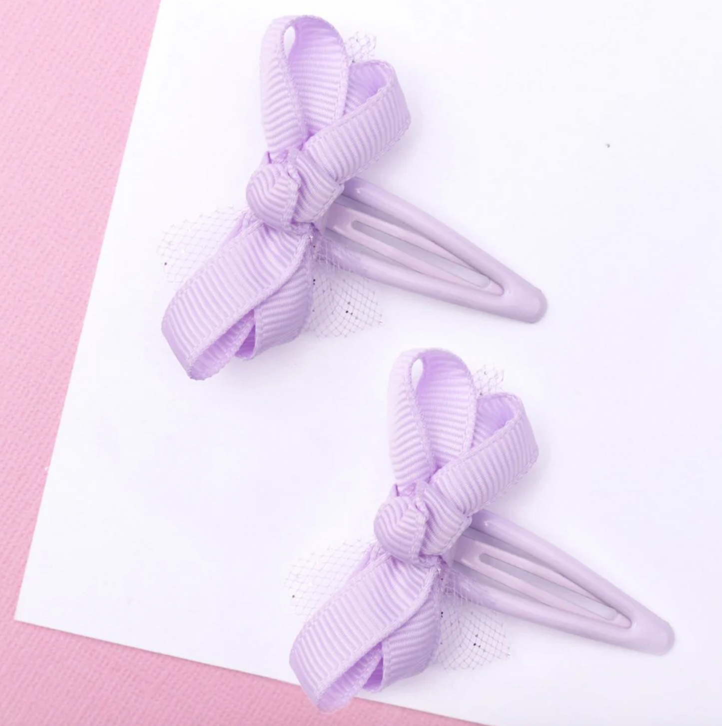 Lauren Hinkley Lavender Mini Grosgrain Hair Clips