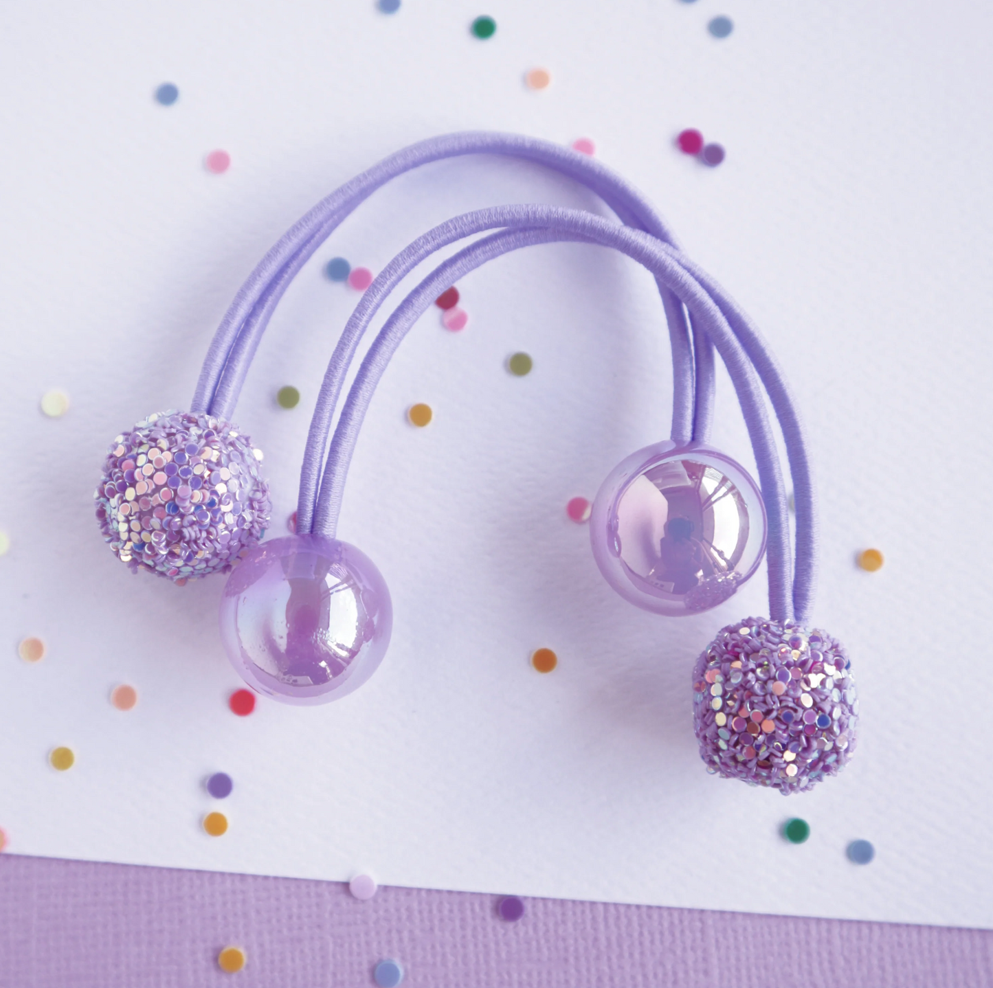 Lauren Hinkley Sparkle Gem Hair Bobbles Mauve