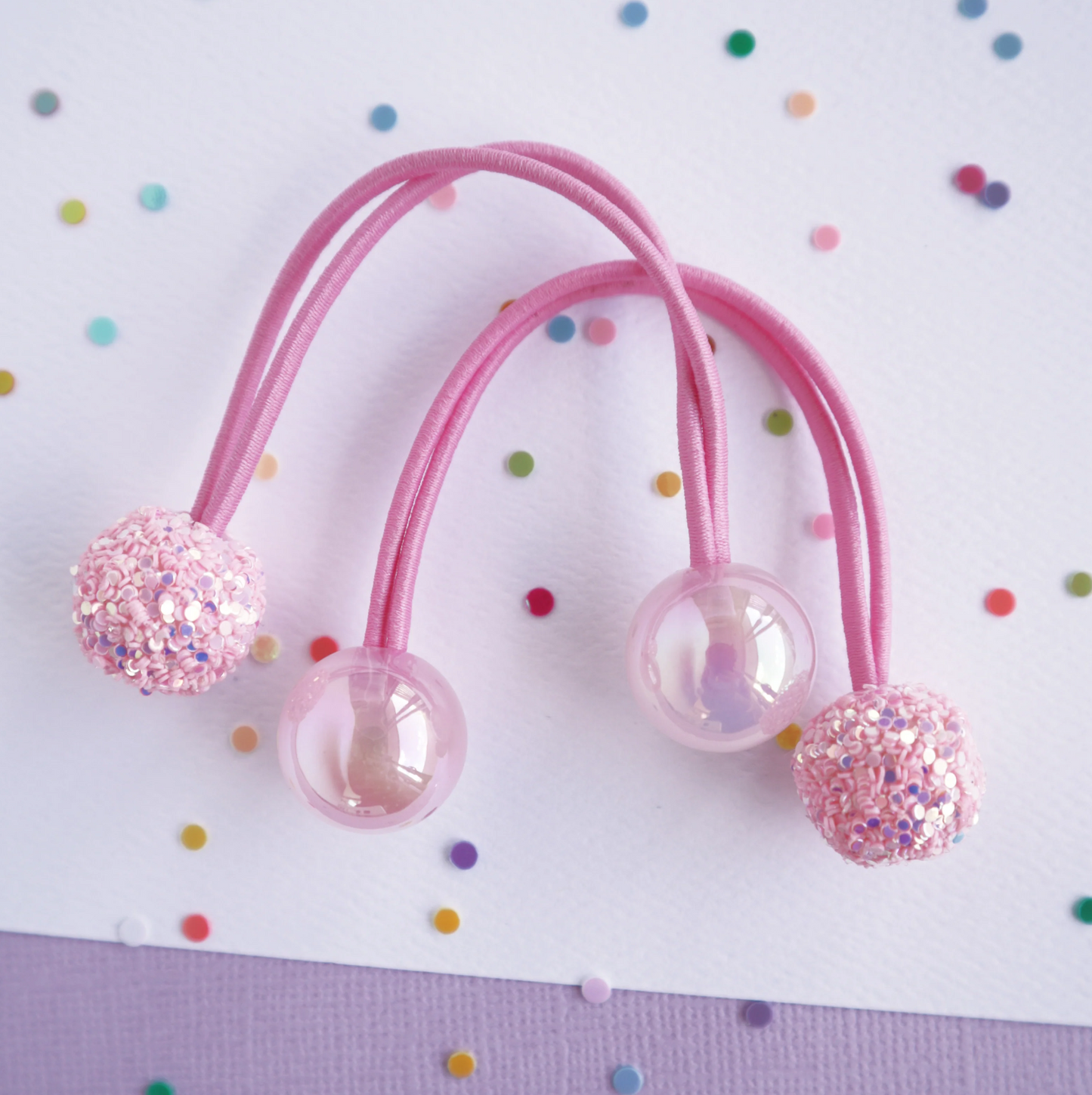 Lauren Hinkley Sparkle Gem Hair Bobbles Pink