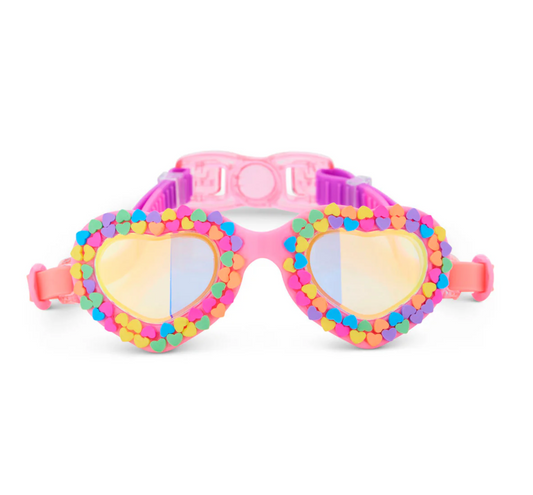 Bling2O Be True Pink Candy Heart Swim Goggles