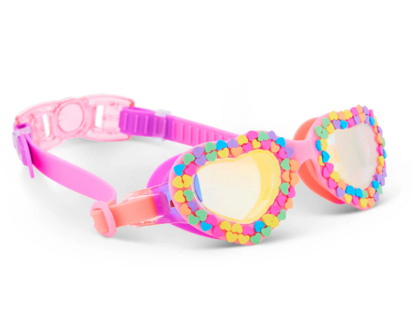 Bling2O Be True Pink Candy Heart Swim Goggles