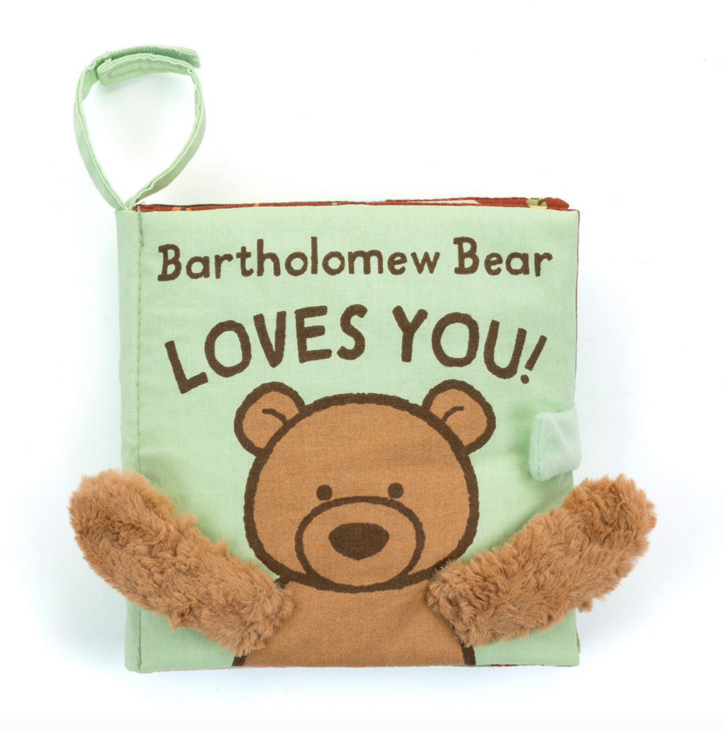 Jellycat Bartholomew Bear Loves You Fabric Book