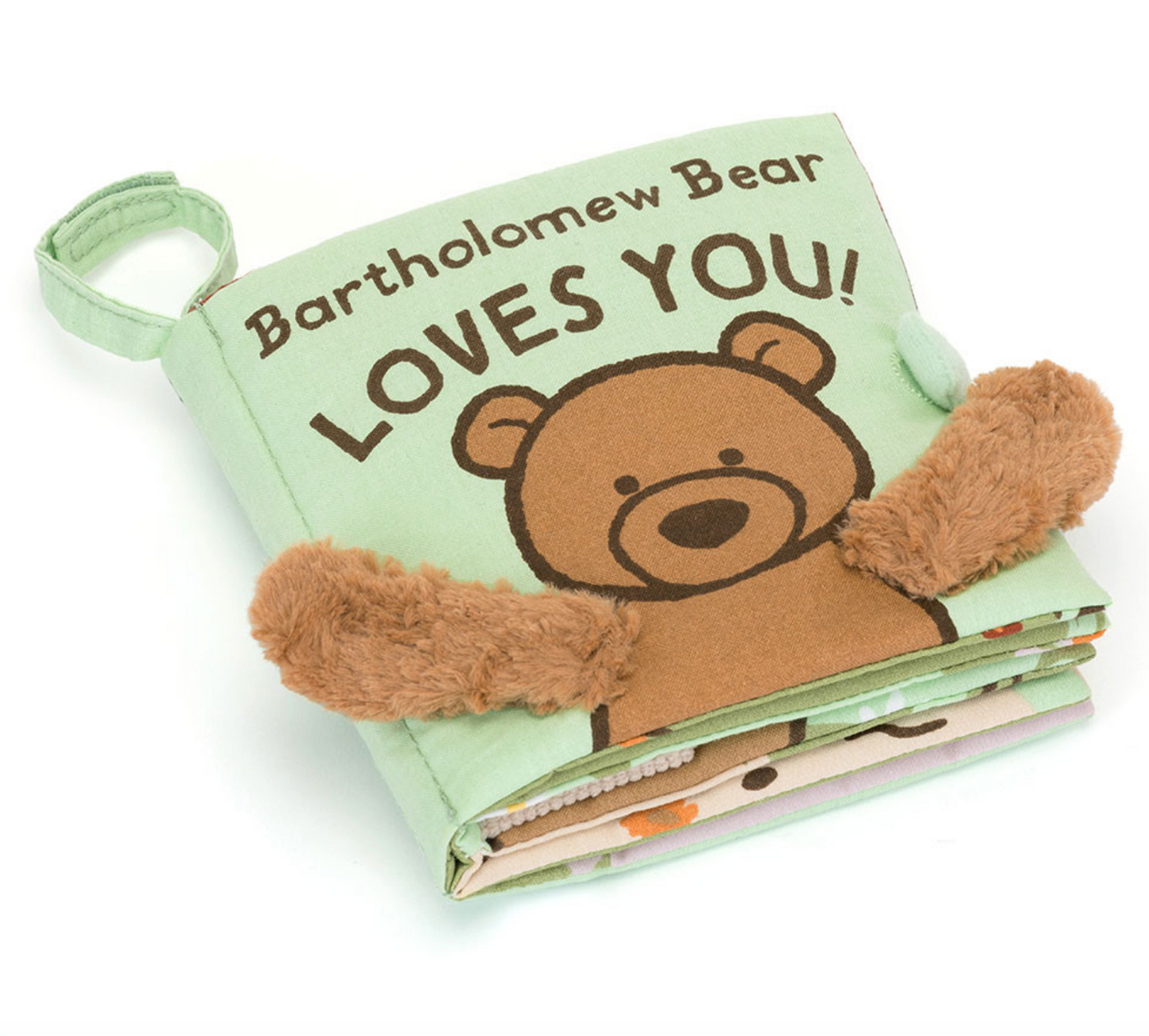 Jellycat Bartholomew Bear Loves You Fabric Book