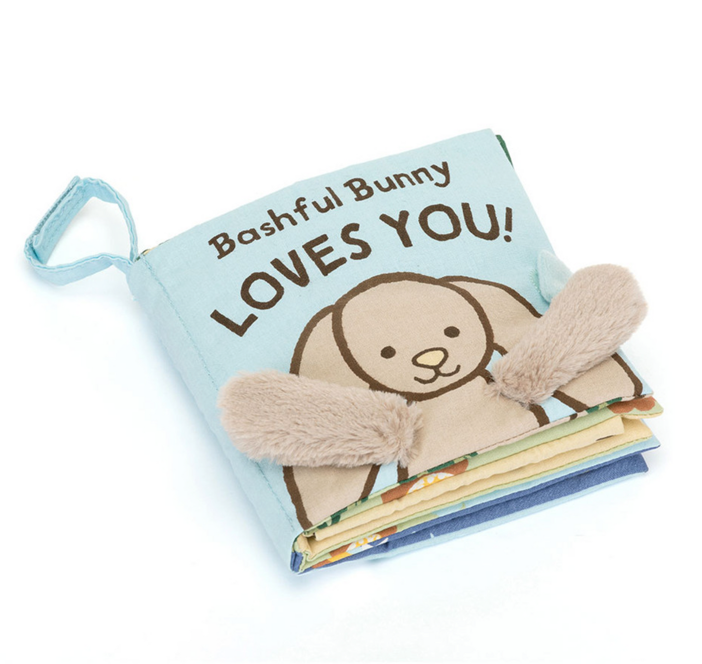 Jellycat Bashful Bunny Loves You Fabric Book