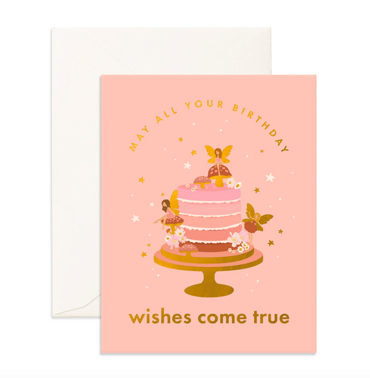 Birthday Cake Fairies Greeting Card