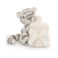 Jellycat Bashful Snow Tiger Soother