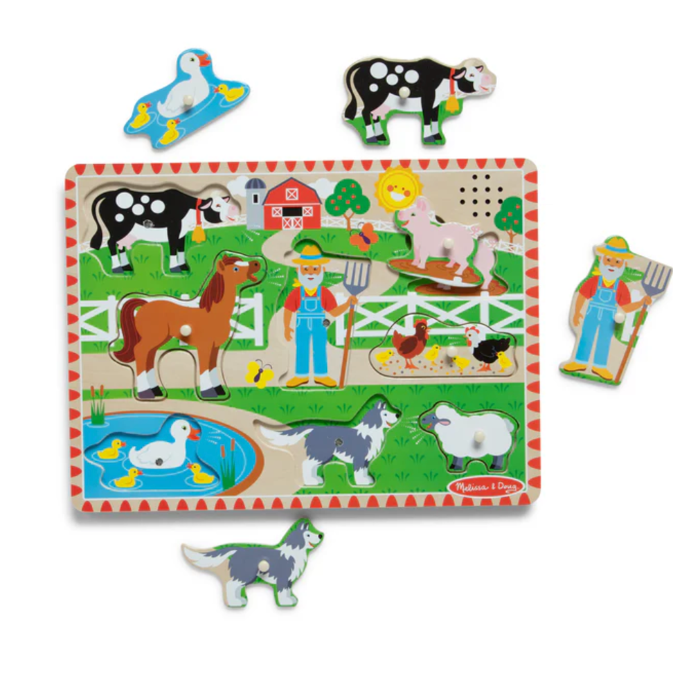 Melissa & Doug Old MacDonald's Farm Sound Puzzle