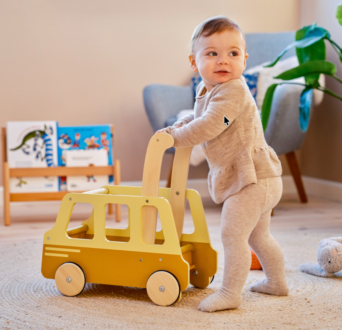 Moover Push School Bus Yellow