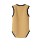 Babu Organic Cotton Singlet Bodysuit Marigold Contrast