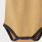 Babu Organic Cotton Singlet Bodysuit Marigold Contrast