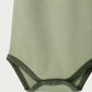Babu Organic Cotton Singlet Bodysuit Sage Contrast