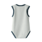 Babu Organic Cotton Singlet Bodysuit Sky Contrast