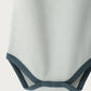 Babu Organic Cotton Singlet Bodysuit Sky Contrast