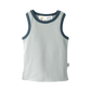 Babu Organic Cotton Singlet Sky Contrast
