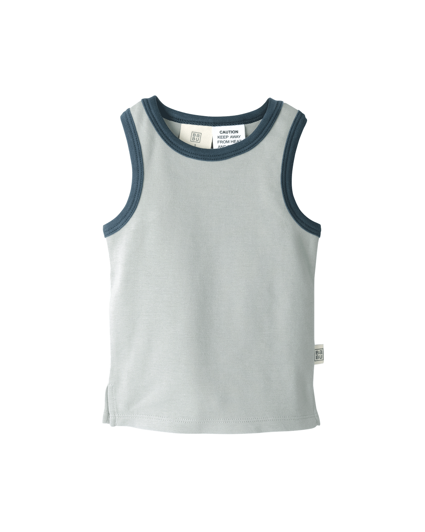 Babu Organic Cotton Singlet Sky Contrast