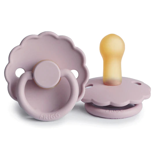 Frigg Daisy Natural Rubber Pacifiers Soft Lilac