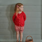 Nature Baby Piper Cardigan Pointelle Raspberry Red