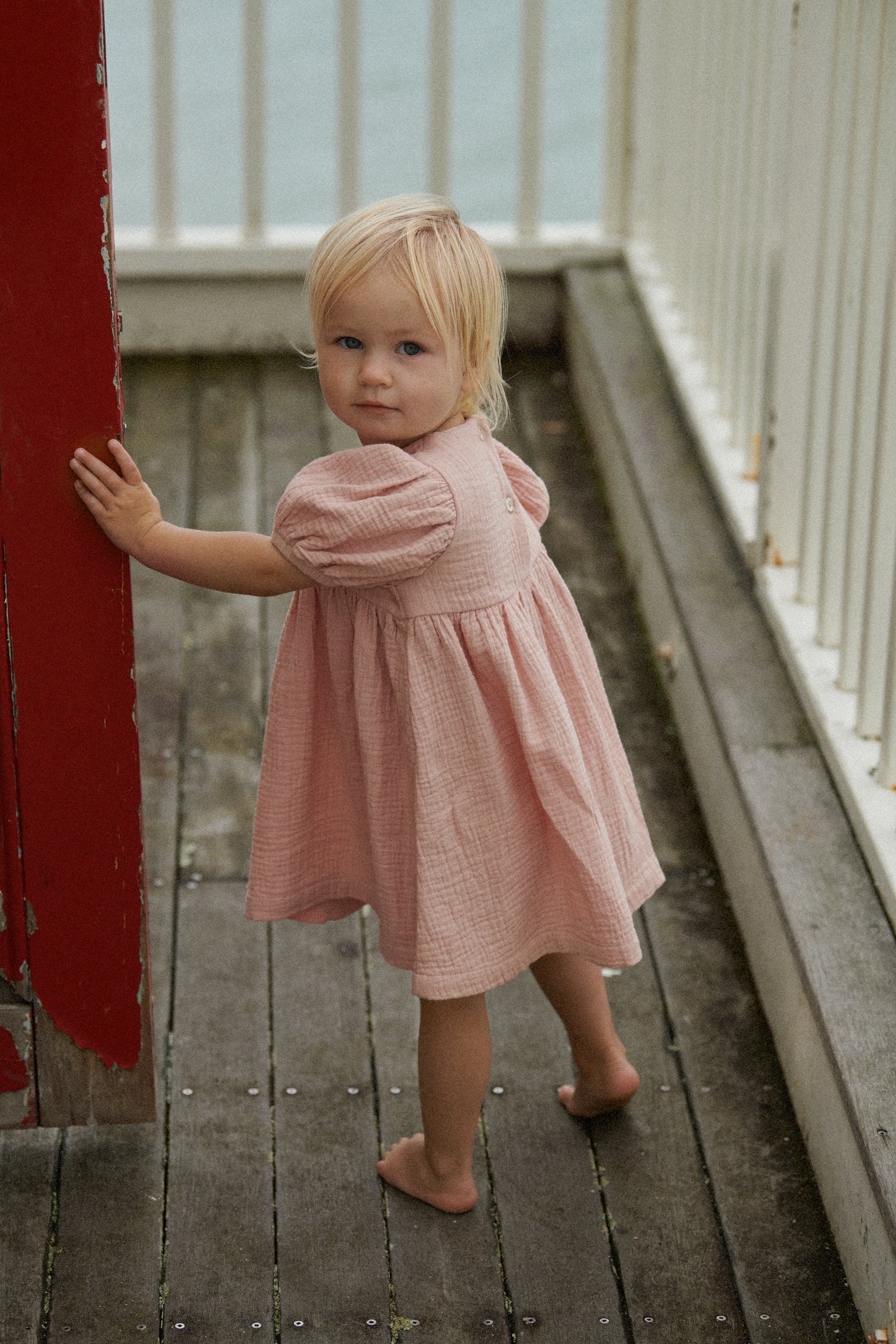 Nature Baby Albertine Dress Rose Dust