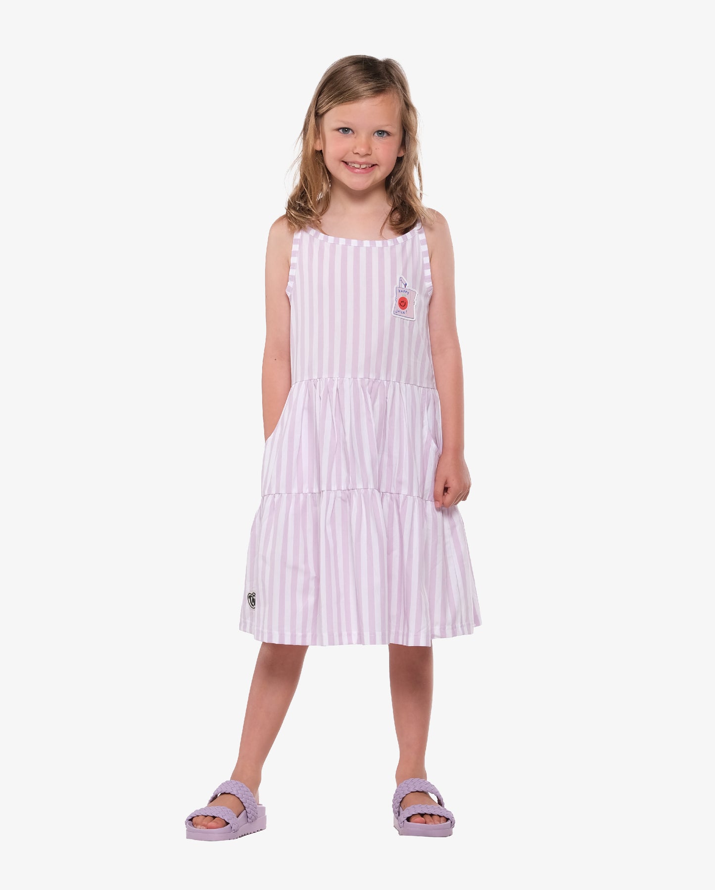 The Girl Club Pink Stripe Cotton Play Dress