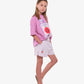 The Girl Club Poplin Short Pink Stripe