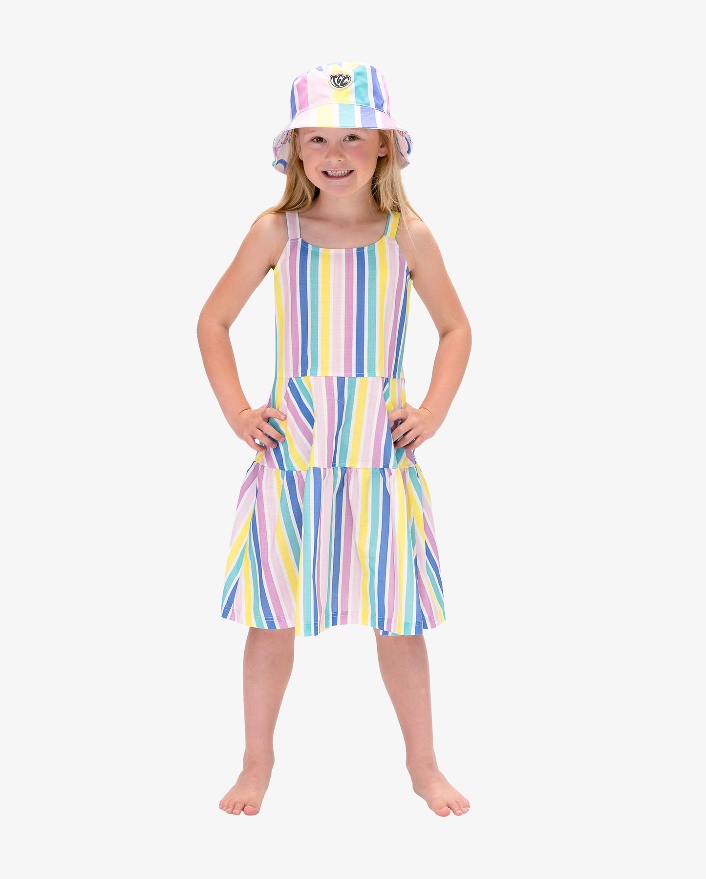 The Girl Club Ice Cream Dress Summer Stripe