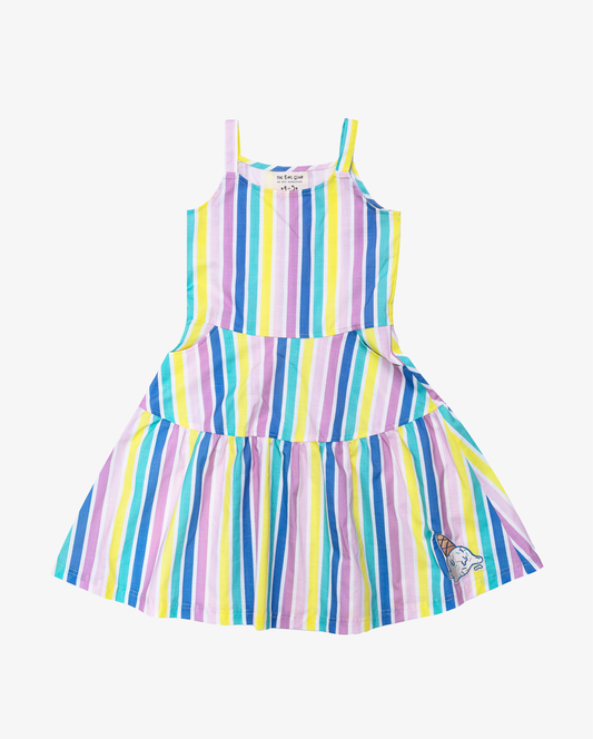 The Girl Club Ice Cream Dress Summer Stripe