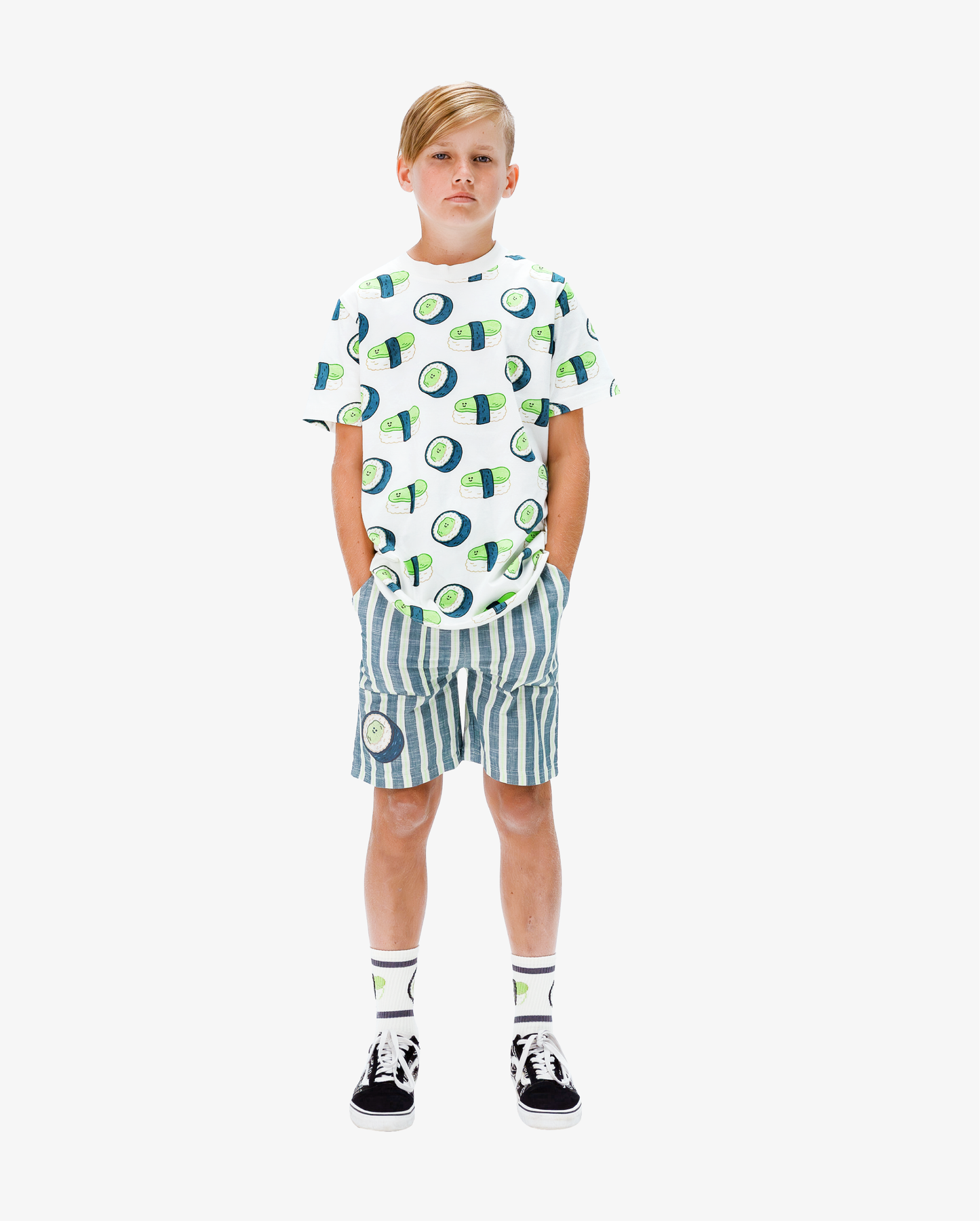 Band of Boys Shorts Sushi Stripe