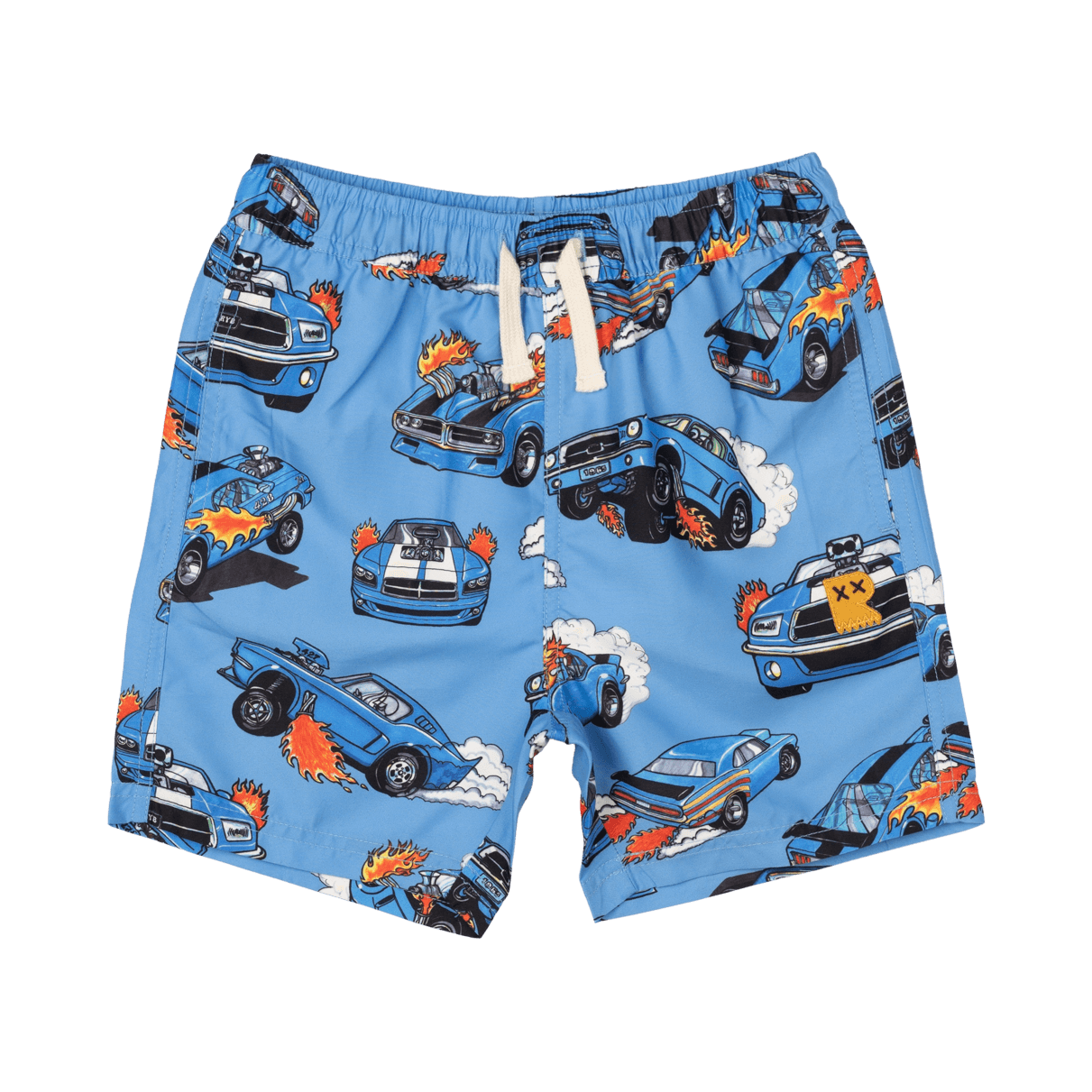 Rock Your Kid Blue Car Boardshorts