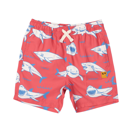 Rock Your Kid Happy Sharks Boardshorts