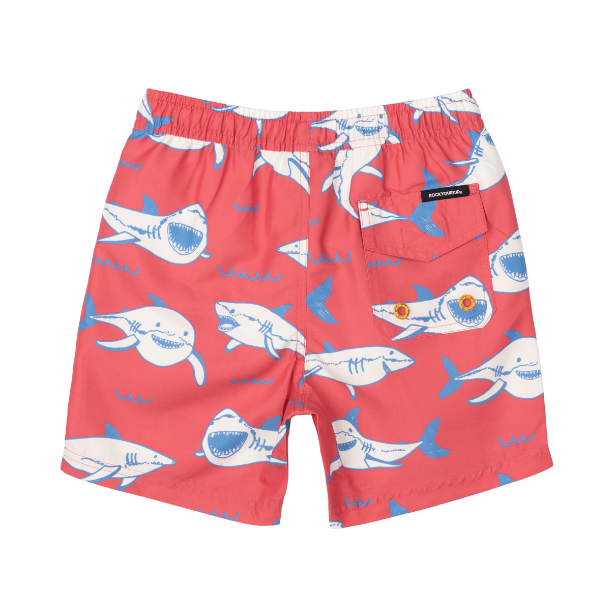 Rock Your Kid Happy Sharks Boardshorts