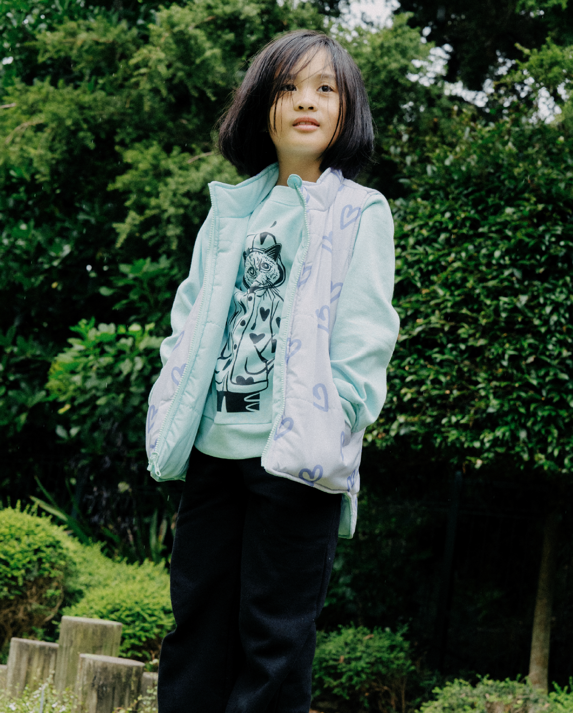 The Girl Club TGC Reversible Puffer Vest