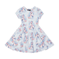 Rock Your Kid Blue Unicorn Waisted Dress
