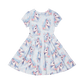Rock Your Kid Blue Unicorn Waisted Dress