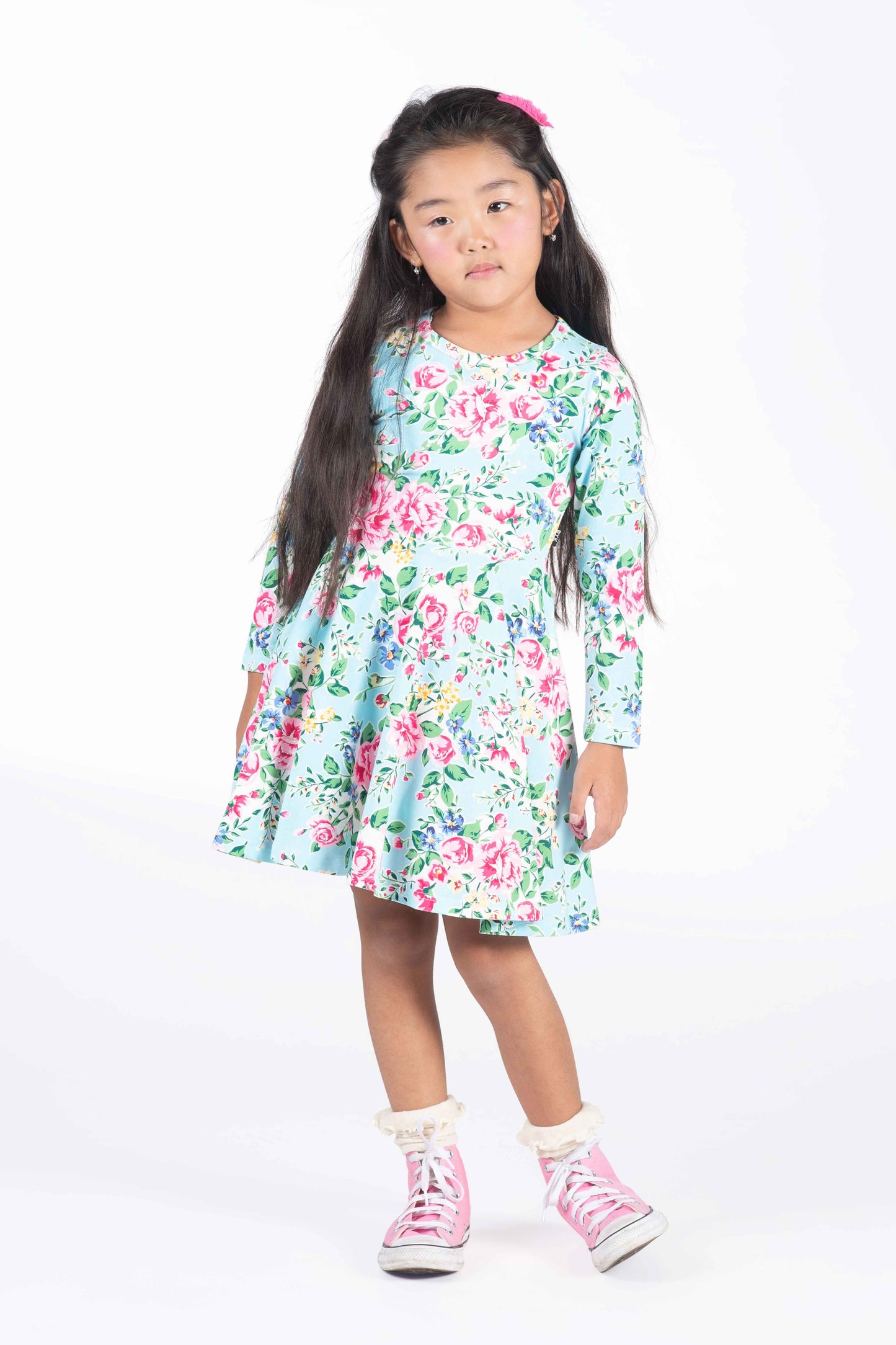 Rock Your Kid Garden Waisted Dress Blue