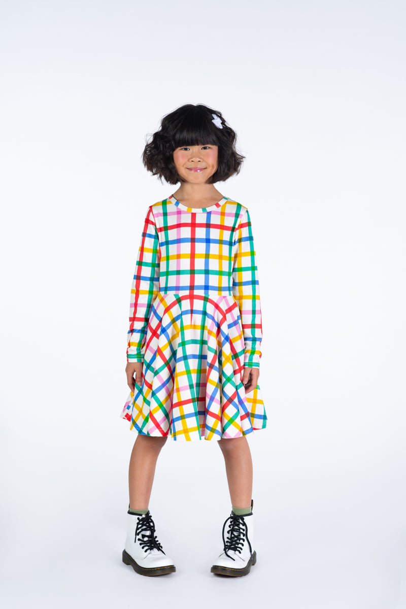 Rock Your Kid Check it Out Waisted Dress