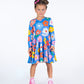 Rock Your Kid Happy Flowers Waisted Dress