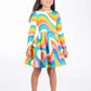 Rock Your Kid Into The Groove Waisted Dress