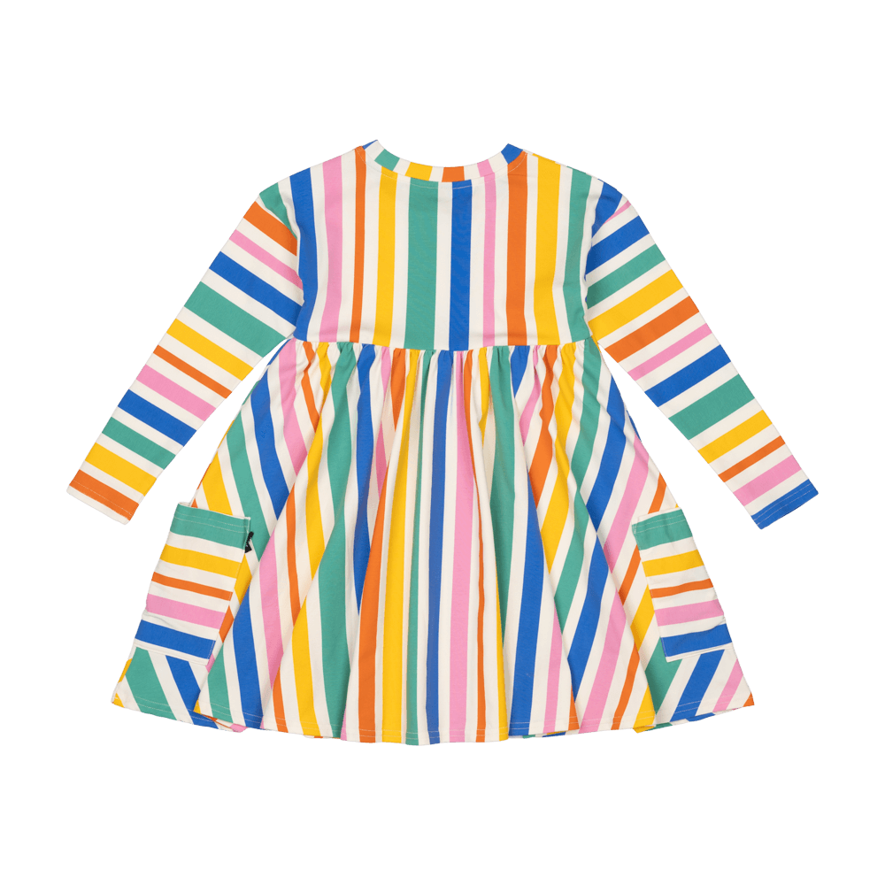 Rock Your Kid Rainbow Stripes Dress