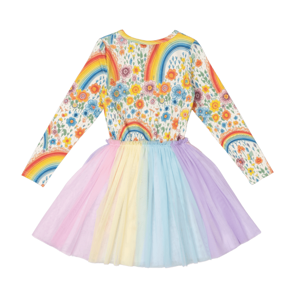 Rock Your Kid Rainbows & Flowers Circus Dress